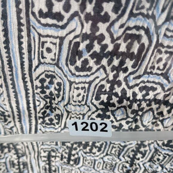 Joie Tank Top Women Small Gray Sleeveless Boho Flowy Cami Blouse Red Trim - Picture 7 of 7